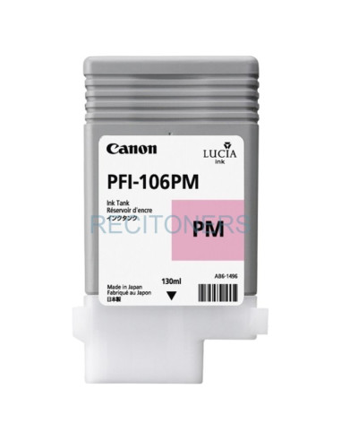 CANON CARTUCHO FOTO MAGENTA PFI106PM IPF6300/6350/6400/6450 130ml
