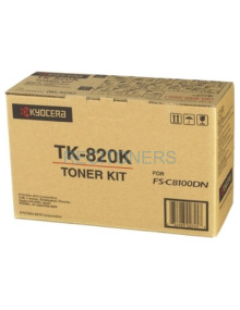 KYOCERA TONER TK820K NEGRO FSC-8100DN 15.000 PAGINAS