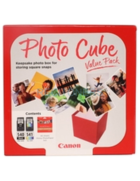 CANON Pack 2 PG540/CL541 Photo Cube Value Pack +40h. Photo Paper PP-201