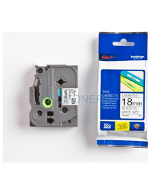Papeleria TZE241 BROTHER - BROTHER CINTA ROTULADORA LAMINADA TEXTO NEGRO SOBRE BLANCO - 18MMX8M