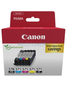 CANON Cartucho Pack 5 PGI570 BK / CLI571 CMYK MULTI ECO