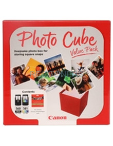 CANON Pack 2 PG560/CL561 Photo Cube Value Pack + Photo Paper PP-201 40SHE