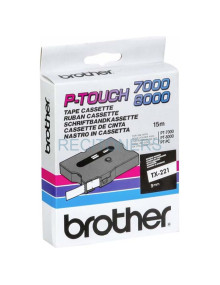 BROTHER Cinta laminada Blanco/Negro, 9mm. P-Touch 7000/8000