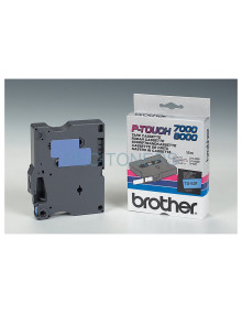 BROTHER Cinta laminada Azul / negro 12 mm
