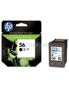 Cartucho de tinta C6656AE HP - HP CARTUCHO NEGRO Nº56 19ML 450 PAG. DESKJET/5652/9000/5600/450/5150/5550/5152/5500/5650/5800/585