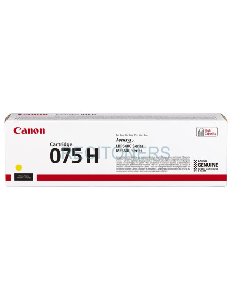 CANON Toner 075H Y: LBP646 LBP647 MF664 MF667 yellow 2.500p