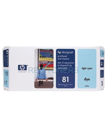 Cartucho de tinta C4954A HP - HP KIT CABEZAL GF CIAN CLARO Nº81 DESINGJET/5000/5000PS/5500
