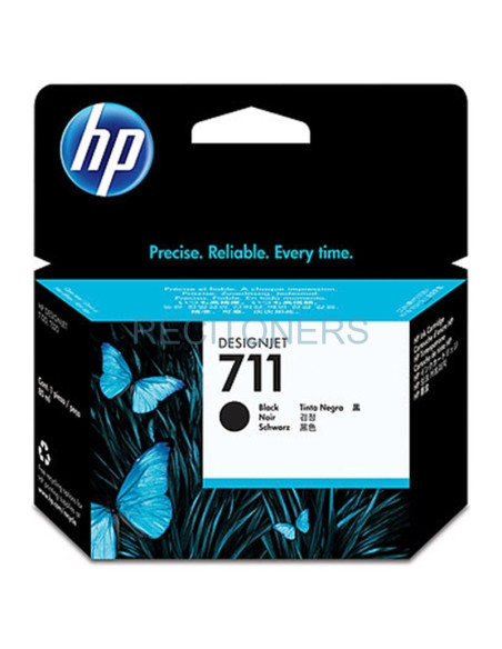 Consumible Gran Formato CZ133A HP - HP TINTA NEGRO DESIGNJET T120/T520 - Nº 711 ALTA CAPACIDAD