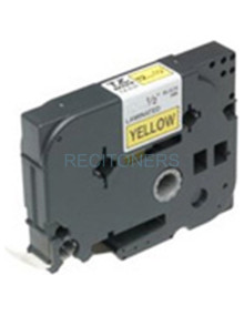 Papeleria TZe641 BROTHER - BROTHER CINTA ROTULADORA LAMINADA TEXTO NEGRO SOBRE AMARILLO - 18MMX8M