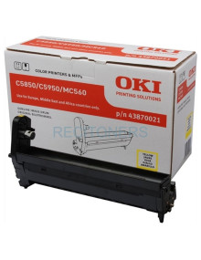 Tambor 43870021 OKI - OKI TAMBOR MC560 / C5850 / C5950 - 20.000 PAG. AMARILLO