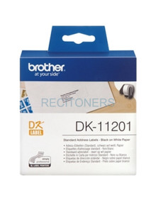 Papeleria DK11201 BROTHER - BROTHER ETIQUETAS DE DIRECCIÓN ESTANDAR DE PAPEL 29X90MM QL710W - (400 ETIQUETAS)