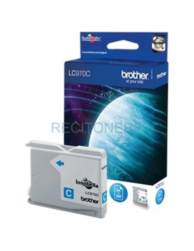 Cartucho de tinta LC970C BROTHER - BROTHER CARTUCHO CIAN 300 PAG. PACK 1 DCP/135/150C MFC/235C/260C