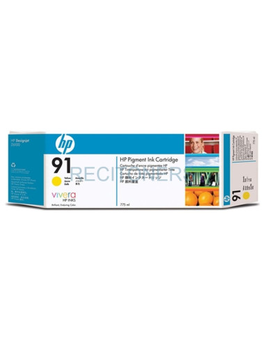 Consumible Gran Formato C9469A HP - HP CARTUCHO GF AMARILLO Nº91 775ML DESIGNJET/Z6100