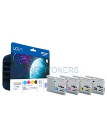 Cartucho de tinta LC970VALBP BROTHER - BROTHER CARTUCHO RAINBOW PACK 350 PAG. NEGRO/300 PAG. DCP-/135/150C MFC-/235C/260C