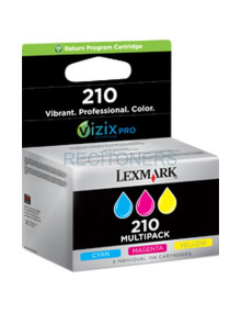 LEXMARK Office EDGE PRO 4000/5500/5500T Cartucho Tricolor Nº210 (Pack 3)