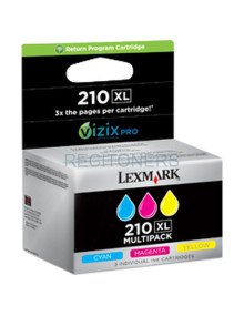 LEXMARK Office EDGE PRO 4000/5500/5500T Cartucho Tricolor Nº210XL (Pack 3)