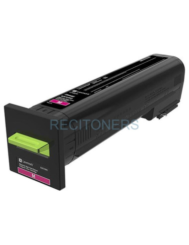 Lexmark CX82x, CX860 Cartucho de toner magenta alto rendimiento Retornable