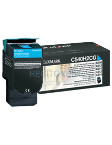 Lexmark C54x, X54x Cartucho toner cian Alto Rendimiento (2K)