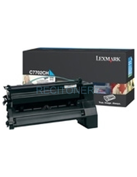 Lexmark C77x Cartucho impresion cian Alto Rendimiento (10K)