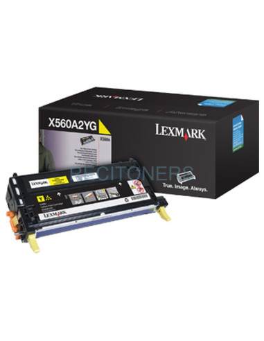 LEXMARK X560 Cartucho de impresion Amarillo