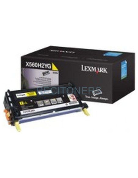 LEXMARK X560 Cartucho de impresion Amarillo Alto Rendimiento