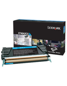 Lexmark X746, X748 Cartucho de toner cian