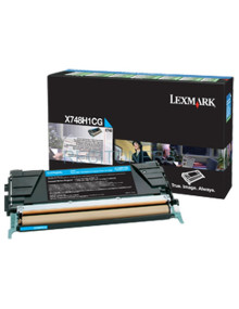 Lexmark X748 Cartucho de toner cian Alto Rendimiento Retornable
