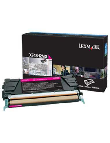 Lexmark X748 Cartucho de toner magenta Alto Rendimiento