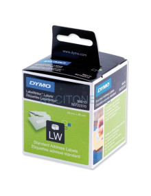 Papeleria S0722370 DYMO - DYMO ETIQUETAS DE TRANSFERENCIA TERMICA 99010 - NEGRO SOBRE BLANCO - 28X89MM (AXL) - LABEL WRITER (2 R