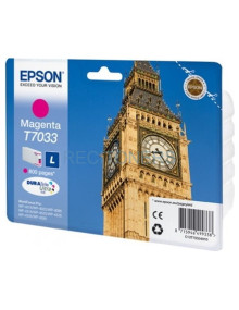 Cartucho de tinta C13T70334010 EPSON - EPSON CARTUCHO MAGENTA L 800 PAG. WORKFORCE PRO WP-/4000/4500/4545DTWF/4525DNF/4015DN/401