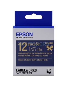 Cartucho de tinta C53S654002 EPSON - EPSON Cartucho de etiquetas de cinta satinada LK-4HKK oro/azul marino de 12 mm (5 m) 2