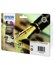 Cartucho de tinta C13T16364010 EPSON - EPSON TINTA BK / C / M / Y DURABRITE ULTRA INK CARTUCHO - Nº16XL (PACK 4 COLORES)