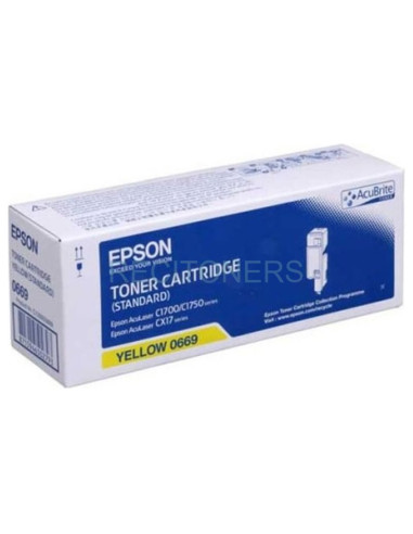 Toner C13S050669 EPSON - Epson AcuLaser C1700/1750/CX17 Toner Amarillo