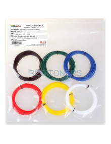 COLIDO 3D-PEN Low Temperature Filamento PEN LT 1,75mm Blanco/Rojo/Azul/Verde/Amarillo/Negro (50gr x color)