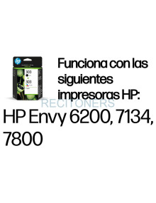 HP TINTA NEGRO + TRICOLOR (C/M/Y) ENVY PHOTO 6230,7130,7134,7830 - Nº303 (PACK 4 COLORES)