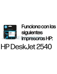 HP Cartucho de tinta original 301 Tri-color Amarillo