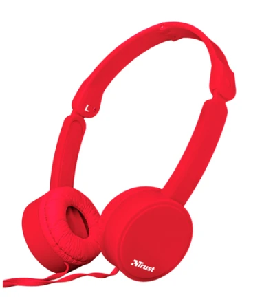 Trust Nano Auriculares Alámbrico Diadema Llamadas/Música Rojo