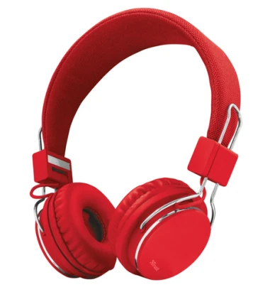 Trust Ziva Auriculares Alámbrico Diadema Llamadas/Música Cromo, Rojo