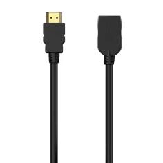 AISENS Cable HDMI V2.0 Prolongador Premium Alta Velocidad / Hec 4K@60Hz 18Gbps, A/M-A/H, Negro, 5.0M