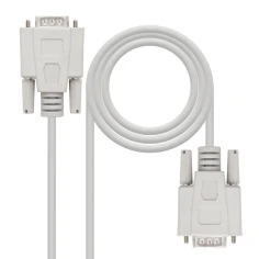 Nanocable 10.14.0102 cable de serie Beige 1,8 m DB9