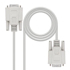 Nanocable 10.14.0302 cable de serie Beige 1,8 m DB9