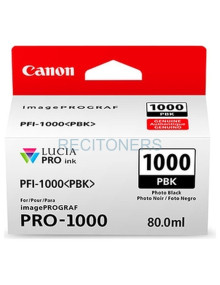 CANON TINTA FOTO NEGRO IMAGEPROGRAF PRO 1000 - PFI 1000PBK 2