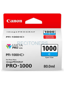 CANON TINTA CIAN IMAGEPROGRAF PRO 1000 - PFI 1000C
