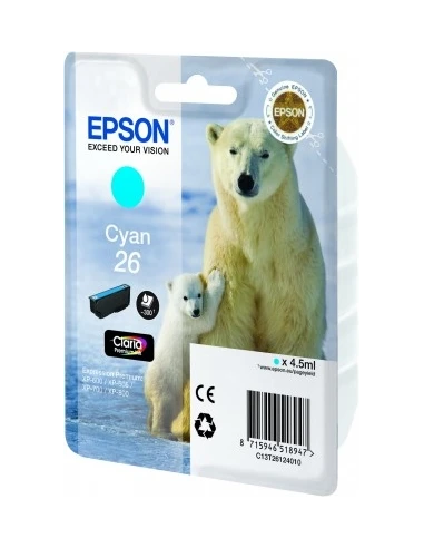 Epson Polar bear Cartucho 26 cian