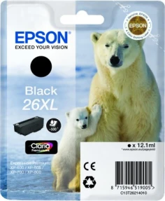 Epson Cartucho 26XL negro (etiqueta RF)