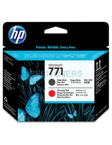Cartucho de tinta CE017A HP - HP 771 Matte Black/Chromatic Red Designjet Printhead