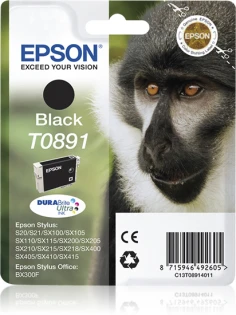 Epson Monkey Cartucho T0891 negro (etiqueta RF)