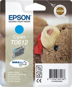 Epson Teddybear Cartucho T0612 cian