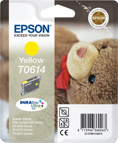 Epson Teddybear Cartucho T0614 amarillo