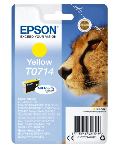 Epson Cartucho T0714 amarillo